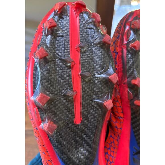 Nike‎ Vapor Untouchable Pro Football Cleats Orange Blue Snake 880407-408 Size 11 - Picture 13 of 16